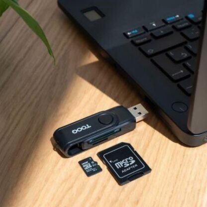 Lector de tarjetas externo tooq tqr-3003b/ usb 2.0 y usb tipo-c - Imagen 3