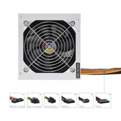 Fuente de alimentación tooq tqapolo-500sp/ 500w/ ventilador 12cm - Imagen 3