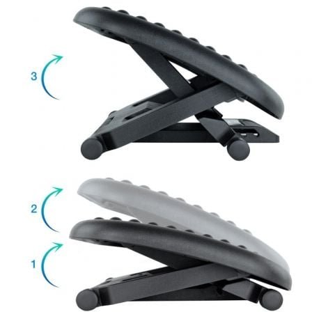 Reposapiés ajustable/ inclinable tooq tqfr0603-b/ 460 x 340mm - Imagen 2
