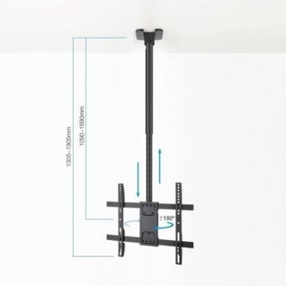 Soporte de techo giratorio/ inclinable/ nivelable tooq lpce1175tsli-xl-b para tv de 32-75"/ hasta 60kg - Imagen 3