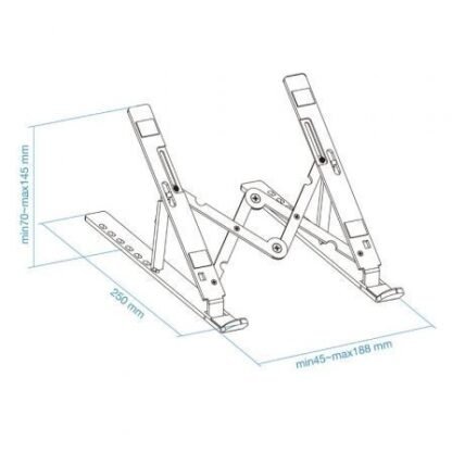 Soporte tooq tqlrs0033-al para portátiles hasta 15" - Imagen 3