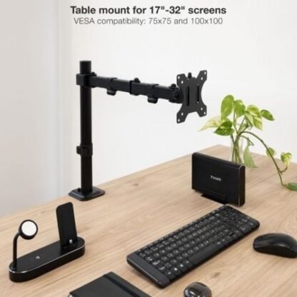 Soporte de mesa para monitor tooq db1801tn-b/ giratorio/ inclinable/ hasta 8kg - Imagen 3