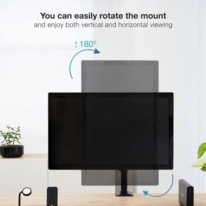 Soporte de mesa para monitor tooq db1801tn-b/ giratorio/ inclinable/ hasta 8kg - Imagen 4