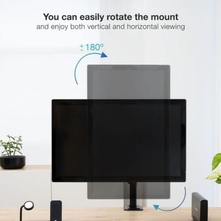Soporte de mesa para monitor tooq db1801tn-b/ giratorio/ inclinable/ hasta 8kg - Imagen 4