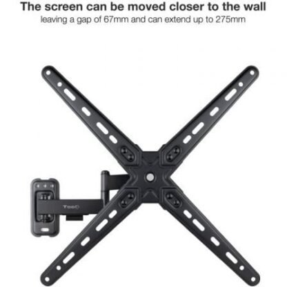 Soporte de pared extensible/ giratorio/ inclinable tooq lp1356tn-b para tv de 13-55"/ hasta 25kg - Imagen 4