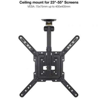 Soporte de techo giratorio/ inclinable tooq lpce1123tsli-b para tv de 23-55"/ hasta 20kg - Imagen 2