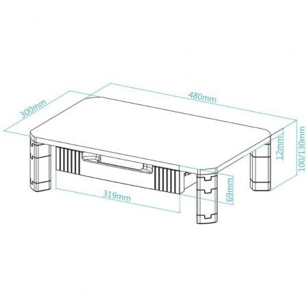 Soporte para monitor tooq tqmmpd02/ hasta 20kg - Imagen 3