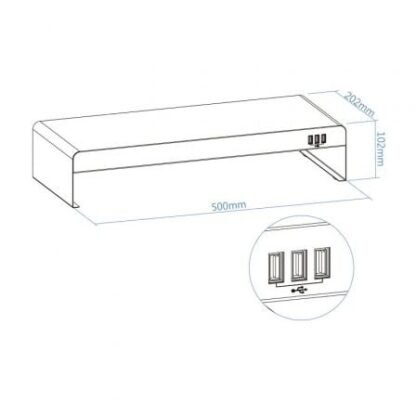 Soporte para monitor tooq tqmr0124/ hasta 20kg - Imagen 3