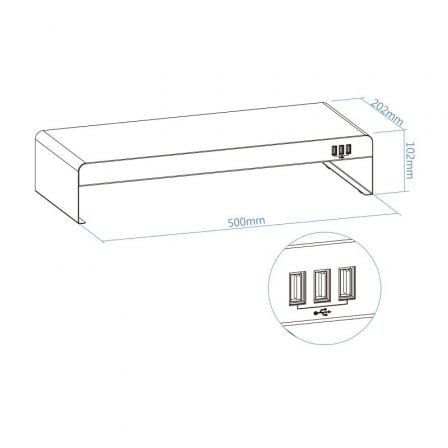 Soporte para monitor tooq tqmr0124/ hasta 20kg - Imagen 3