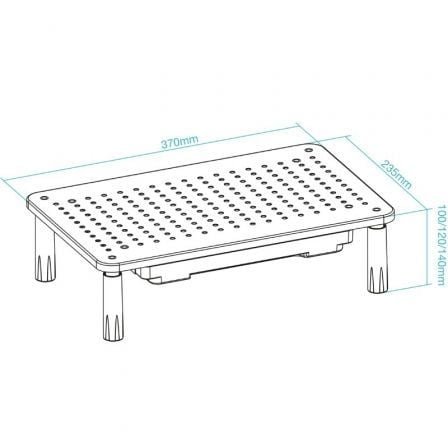Soporte para monitor tooq tqmr087/ hasta 20kg - Imagen 3
