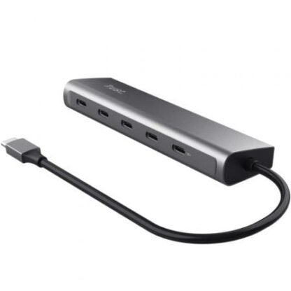 Hub usb tipo-c trust halyx/ 4xusb tipo-c/ 1xusb tipo-c pd - Imagen 3