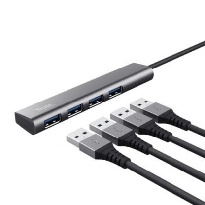 Hub usb tipo-c trust halyx/ 4xusb - Imagen 2