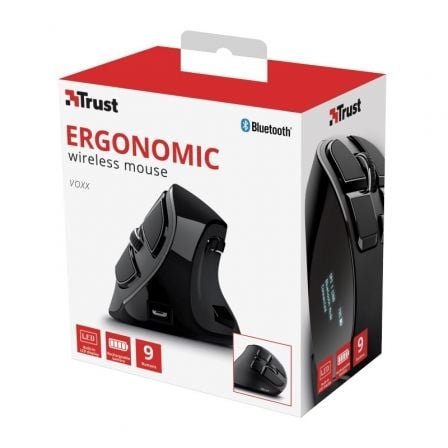 Ratón vertical inalámbrico por bluetooth trust voxx/ hasta 2400 dpi - Imagen 5