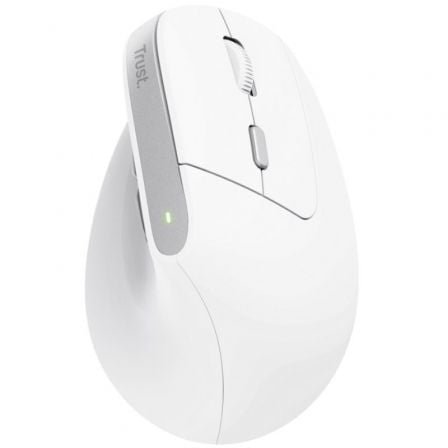 Ratón vertical inalámbrico trust bayo ii/ batería recargable/ hasta 2400 dpi/ blanco - Imagen 2