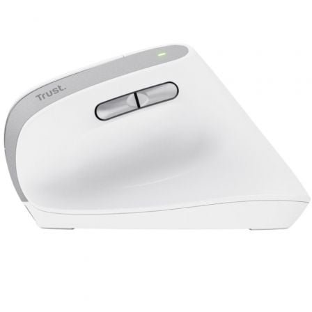 Ratón vertical inalámbrico trust bayo ii/ batería recargable/ hasta 2400 dpi/ blanco - Imagen 3
