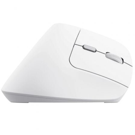 Ratón vertical inalámbrico trust bayo ii/ batería recargable/ hasta 2400 dpi/ blanco - Imagen 4