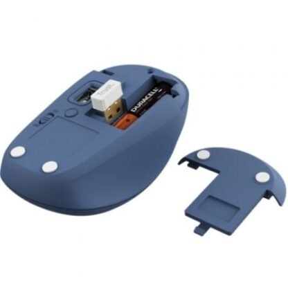 ratón mini inalámbrico trust yvi+ multidispositivo/ hasta 1600 dpi/ azul - Imagen 4