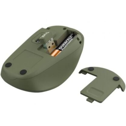 Ratón mini inalámbrico trust yvi+ silent/ hasta 1600 dpi/ verde - Imagen 4