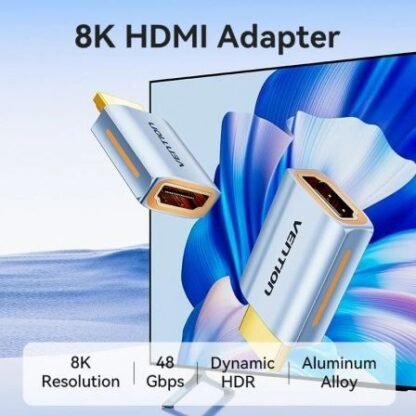Adaptador hdmi 8k vention aivh0/ hdmi macho - hdmi hembra - Imagen 2