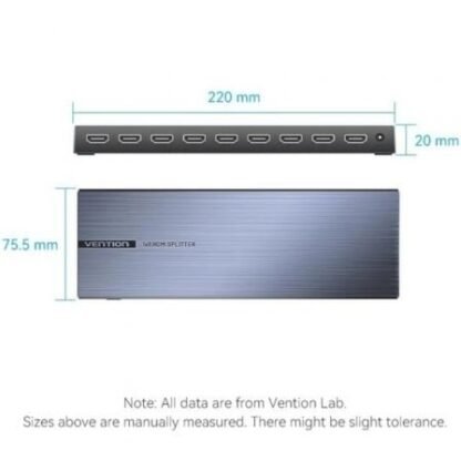 Splitter hdmi 8 en 1 vention akqb0-eu/ 8xhdmi - Imagen 2