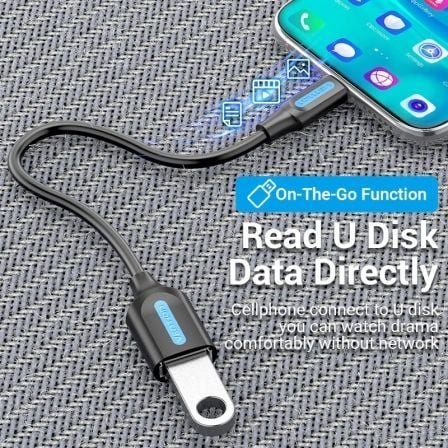 Adaptador usb 3.1 tipo-c vention ccvbb/ usb tipo-c macho - usb hembra - Imagen 3