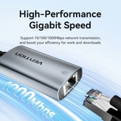 Adaptador usb tipo-c - rj45 vention cfphb/ 1000mbps - Imagen 2