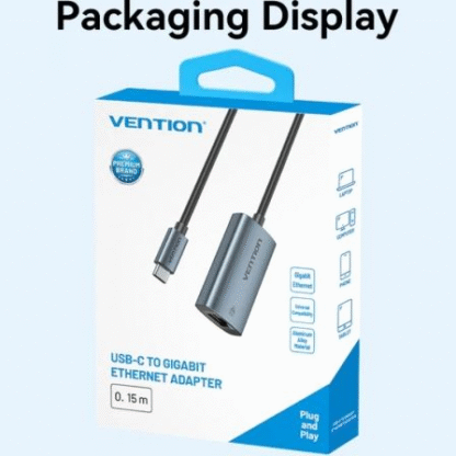Adaptador usb tipo-c - rj45 vention cfphb/ 1000mbps - Imagen 4