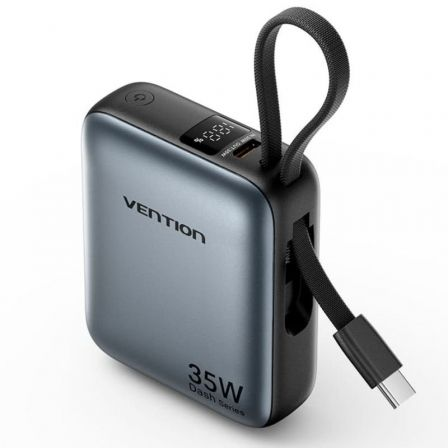 Powerbank 10000mah vention fheh0/ 35w/ gris