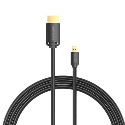 Cable micro hdmi 2.0 4k vention agibh/ hdmi macho - micro hdmi macho/ 2m/ negro - Imagen 3