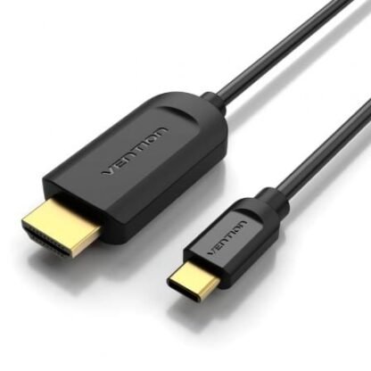 Cable conversor hdmi 1.4 4k vention cgubh/ usb tipo-c macho - hdmi macho/ 2m/ negro