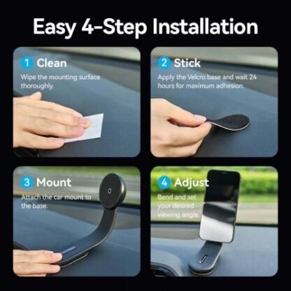Cargador de coche inalámbrico vention kskb0/ 15w - Imagen 3