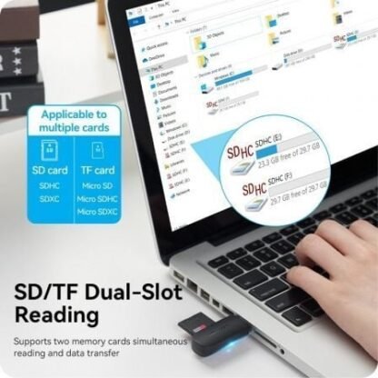 Lector de tarjetas externo vention clgb0/ usb 3.0 - Imagen 3