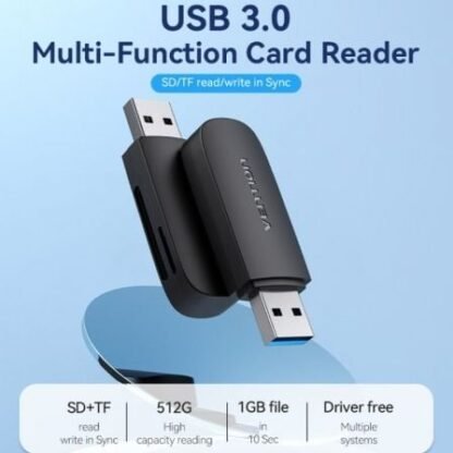Lector de tarjetas externo vention clgb0/ usb 3.0 - Imagen 4