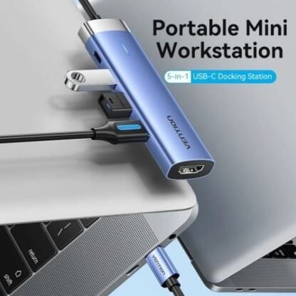 Docking usb tipo-c vention tgesb/ 3xusb/ 1xhdmi/ 1xusb tipo-c pd - Imagen 2