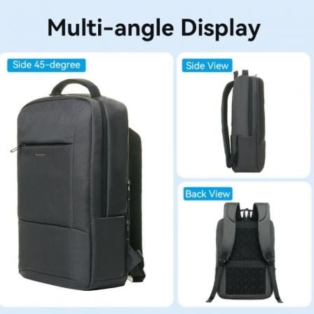Mochila vention krnb0 para portátiles hasta 15.6"/ 23l/ gris oscuro - Imagen 2