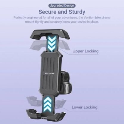 Soporte de smartphone para bici vention ksfb0/ negro - Imagen 4