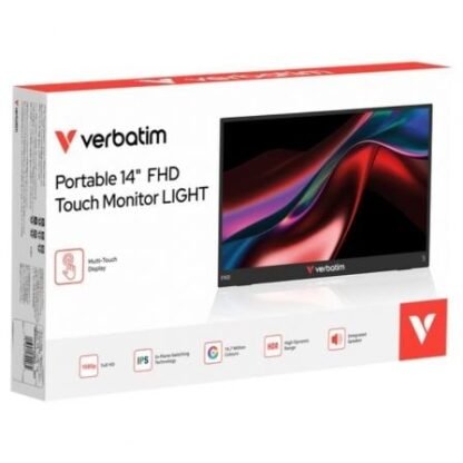 Monitor portátil táctil verbatim touch light 14"/ full hd/ multimedia/ negro - Imagen 5