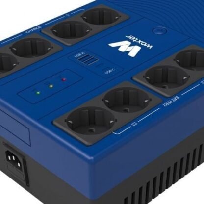 Sai línea interactiva woxter multibase ups 800 va/ 800va-480w/ 8 salidas/ formato torre - Imagen 4