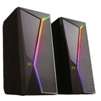 Altavoces droxio siren rgb/ 2.0/ negros