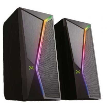 Altavoces droxio siren rgb/ 2.0/ negros