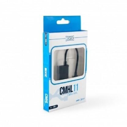 Cable mhl 11 pines 3go cmhl11 hdmi macho - microusb macho/ negro - Imagen 3