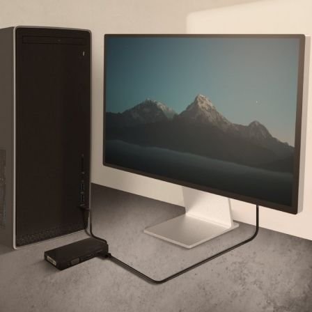 Conversor usb tipo-c aisens a109-0679/ hdmi hembra - vga hembra - dvi hembra - displayport hembra/ 15cm/ negro - Imagen 4
