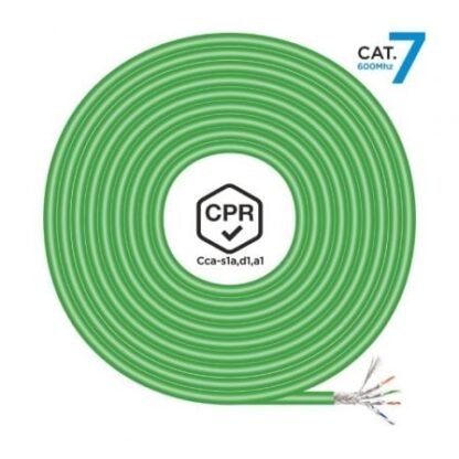 Bobina de cable rj45 sftp awg23 lszh cpr cca aisens a146-0667 cat.7/ 305m/ verde - Imagen 2