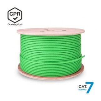 Bobina de cable rj45 sftp awg23 lszh cpr cca aisens a146-0668 cat.7/ 500m/ verde