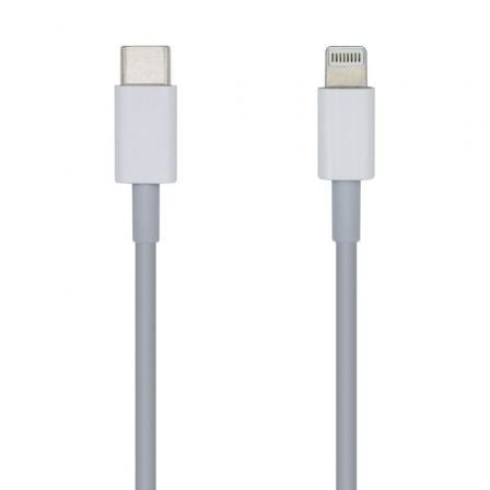Cable usb tipo-c 2.0 lightning aisens a102-0443/ lightning macho - usb tipo-c macho/ 2m/ blanco