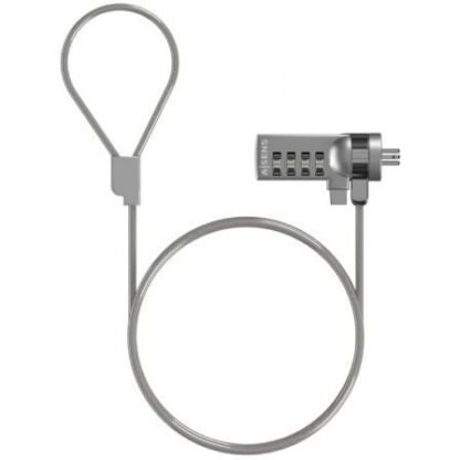 Cable de seguridad para portátiles aisens aslk-d40n01-sl/ 1.5m