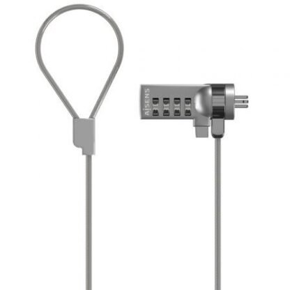 Cable de seguridad para portátiles aisens aslk-d40n01-sl/ 1.5m - Imagen 2
