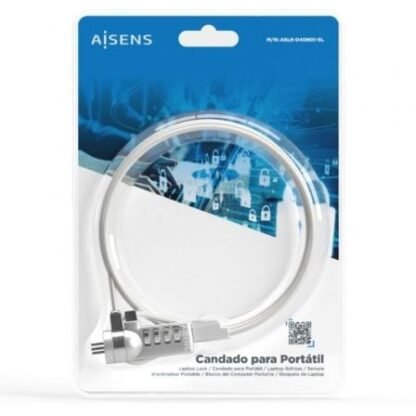 Cable de seguridad para portátiles aisens aslk-d40n01-sl/ 1.5m - Imagen 4