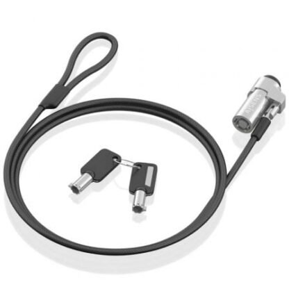 Cable de seguridad tipo nano para portátiles aisens aslk-d45k06-bk/ 1.5m - Imagen 2