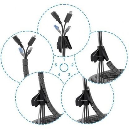 Organizador de cables en espiral aisens a151-0900/ 10m - Imagen 2